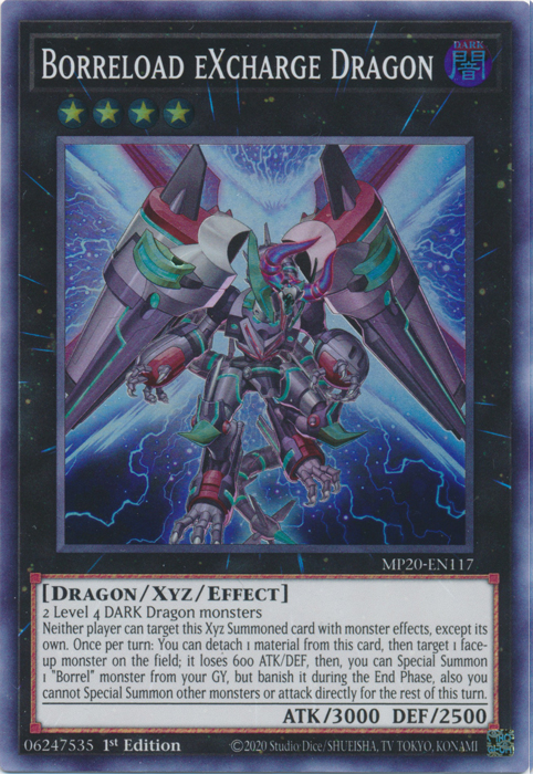 Borreload eXcharge Dragon [MP20-EN117] Super Rare | Black Swamp Games