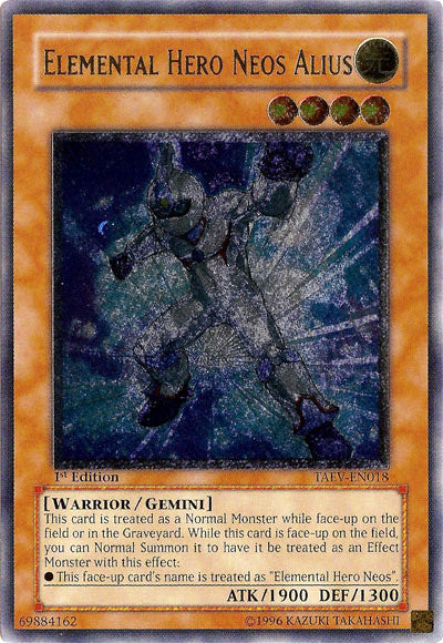 Elemental Hero Neos Alius [TAEV-EN018] Ultimate Rare | Black Swamp Games