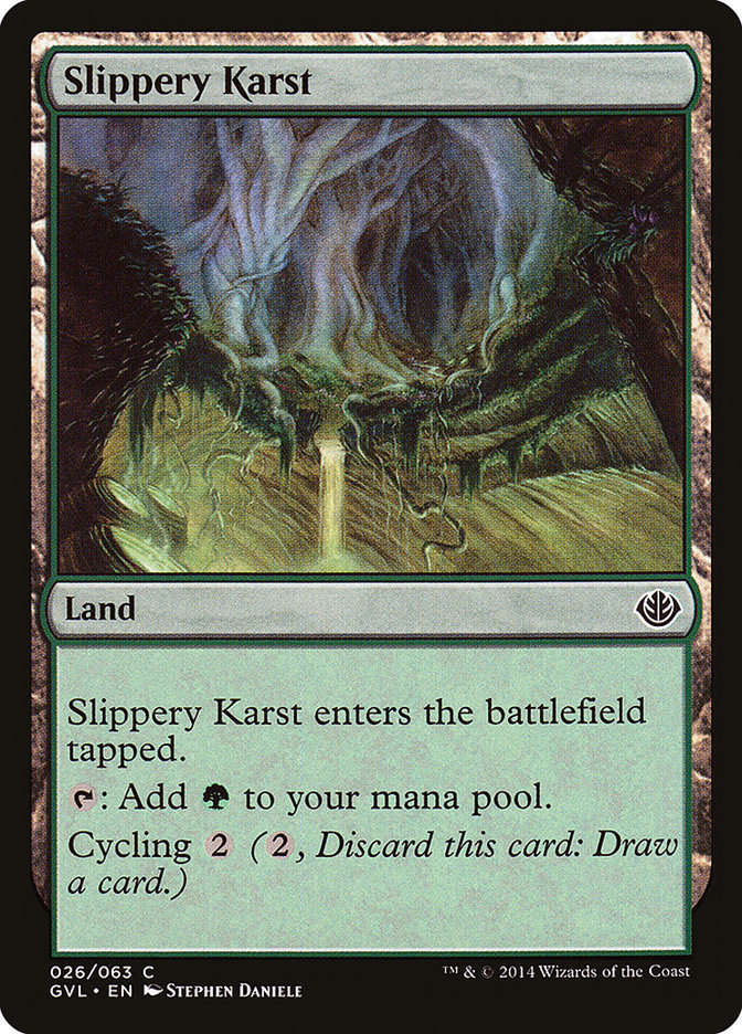 Slippery Karst (Garruk vs. Liliana) [Duel Decks Anthology] | Black Swamp Games