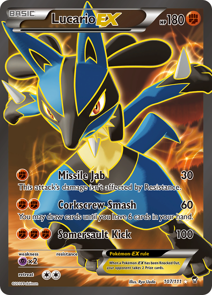 Lucario EX (107/111) [XY: Furious Fists] | Black Swamp Games