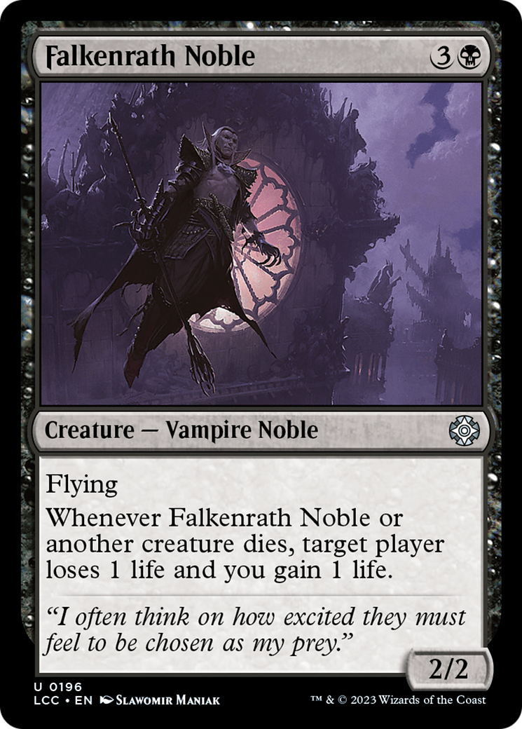 Falkenrath Noble [The Lost Caverns of Ixalan Commander] | Black Swamp Games