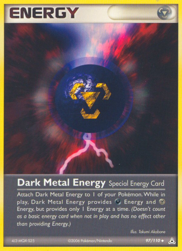 Dark Metal Energy (97/110) [EX: Holon Phantoms] | Black Swamp Games