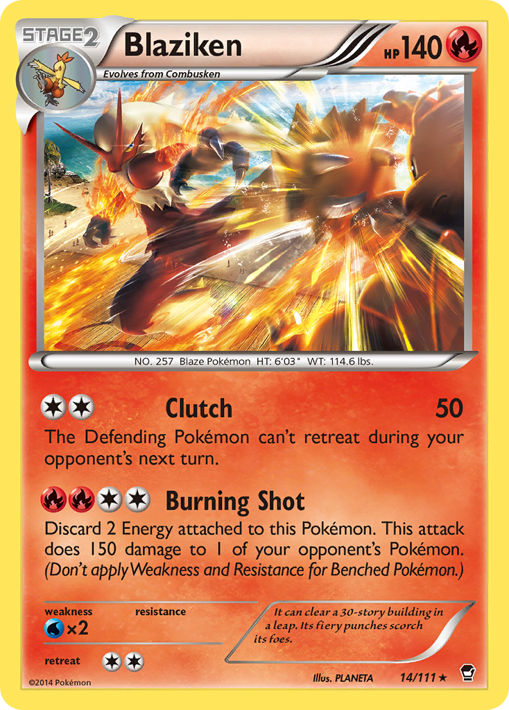 Blaziken (14/111) [XY: Furious Fists] | Black Swamp Games