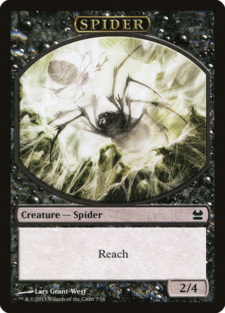 Spider Token (Black) [Modern Masters Tokens] | Black Swamp Games