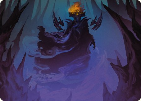 Sauron, the Necromancer Art Card [The Lord of the Rings: Tales of Middle-earth Art Series] | Black Swamp Games