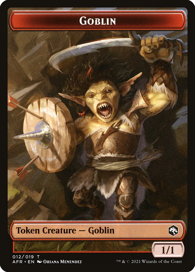 Goblin (012) // Blood (017) Double-sided Token [Challenger Decks 2022 Tokens] | Black Swamp Games