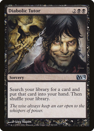 Diabolic Tutor [Magic 2012] | Black Swamp Games