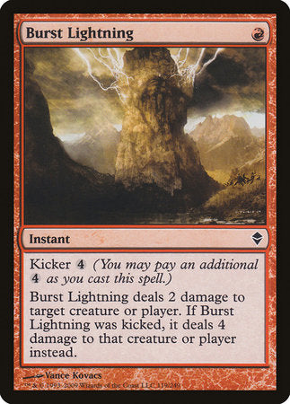 Burst Lightning [Zendikar] | Black Swamp Games