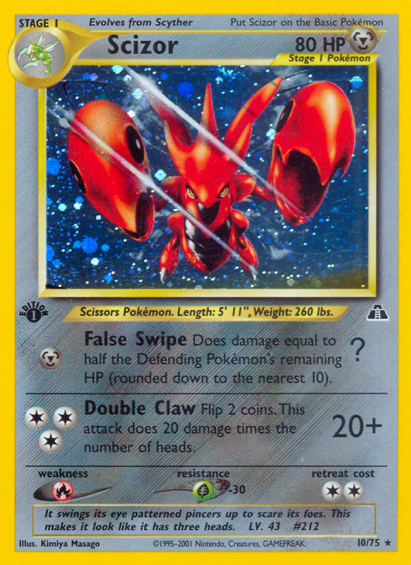 Scizor (10/75) [Neo Discovery 1st Edition] | Black Swamp Games