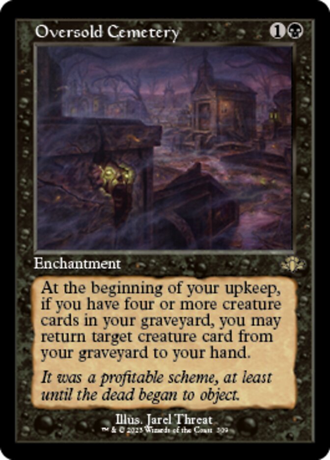 Oversold Cemetery (Retro) [Dominaria Remastered] | Black Swamp Games