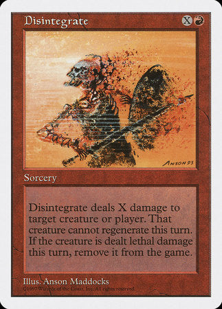 Disintegrate [Fifth Edition] | Black Swamp Games