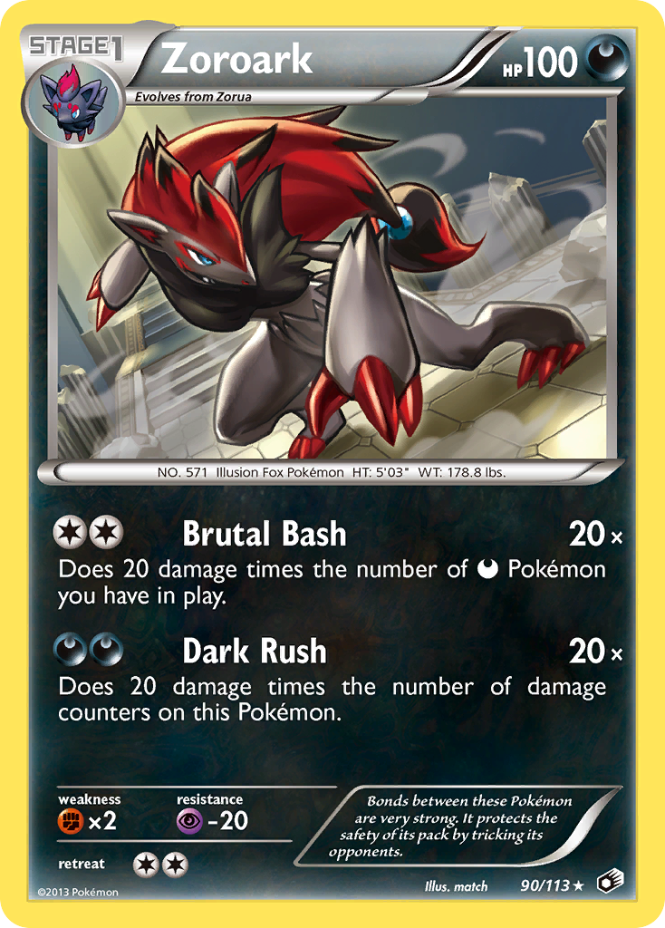 Zoroark (90/113) (Theme Deck Exclusive) [Black & White: Legendary Treasures] | Black Swamp Games