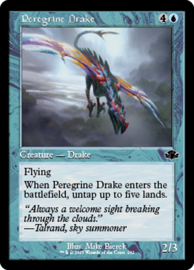 Peregrine Drake (Retro) [Dominaria Remastered] | Black Swamp Games