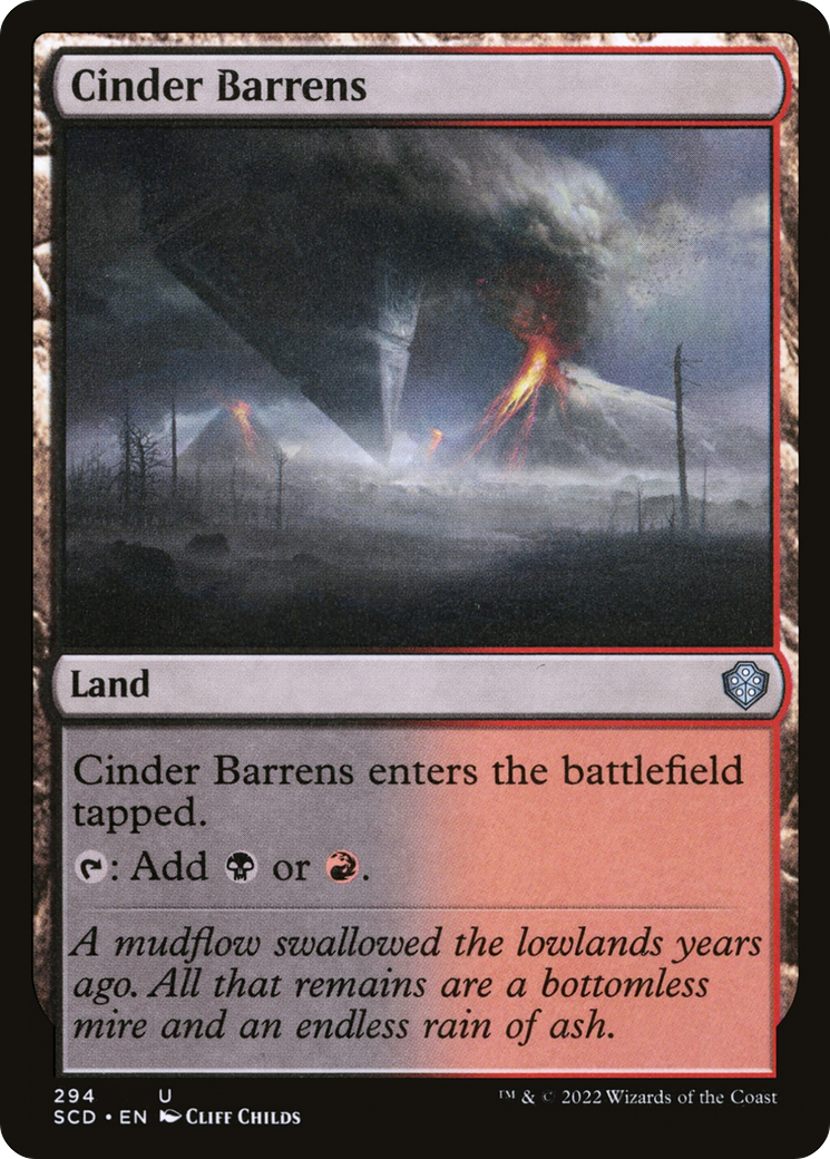 Cinder Barrens [Starter Commander Decks] | Black Swamp Games