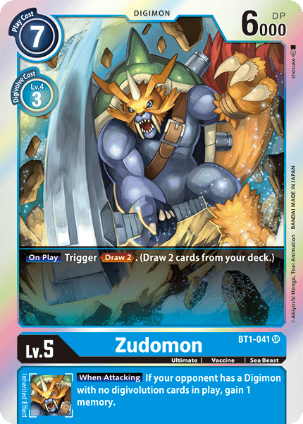 Zudomon [BT1-041] [Release Special Booster Ver.1.0] | Black Swamp Games