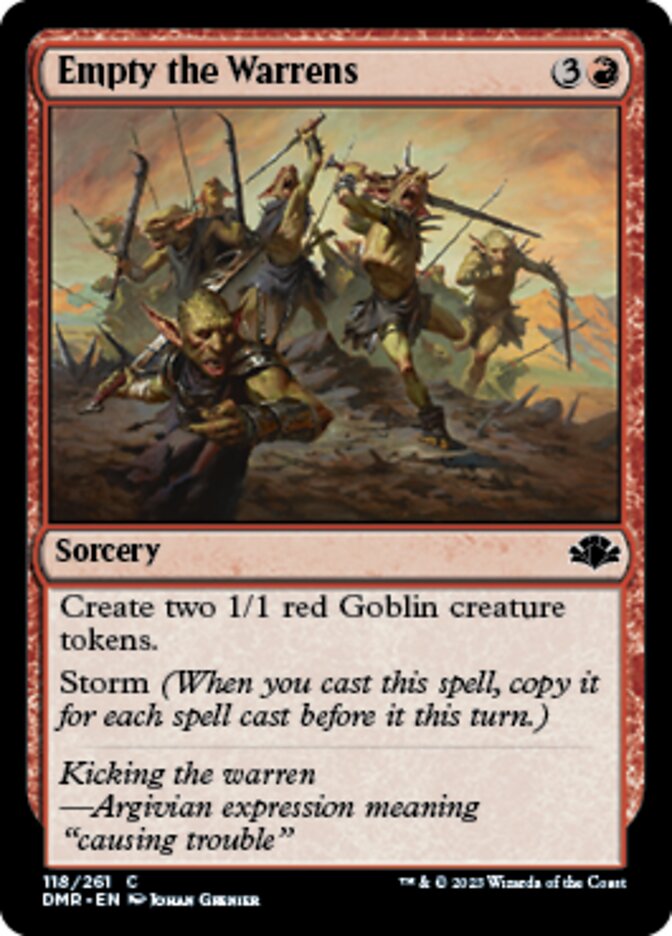 Empty the Warrens [Dominaria Remastered] | Black Swamp Games