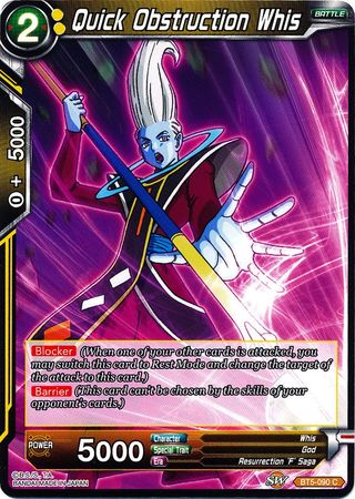 Quick Obstruction Whis (BT5-090) [Miraculous Revival] | Black Swamp Games