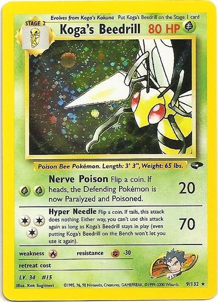 Koga's Beedrill (9/132) [Gym Challenge Unlimited] | Black Swamp Games