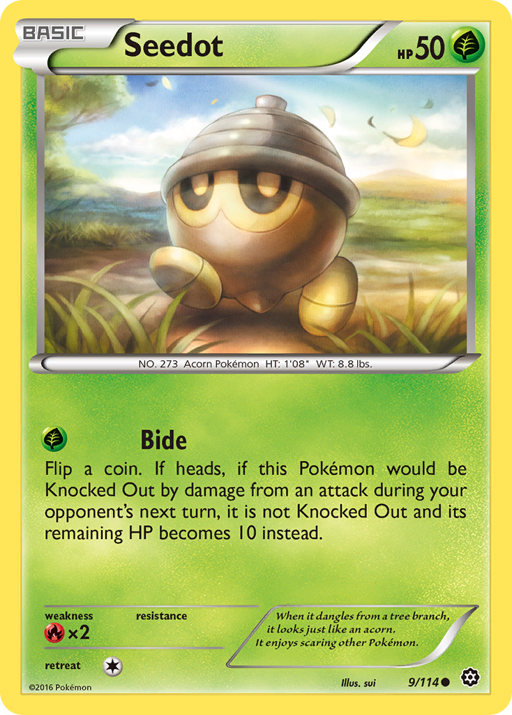 Seedot (9/114) [XY: Steam Siege] | Black Swamp Games