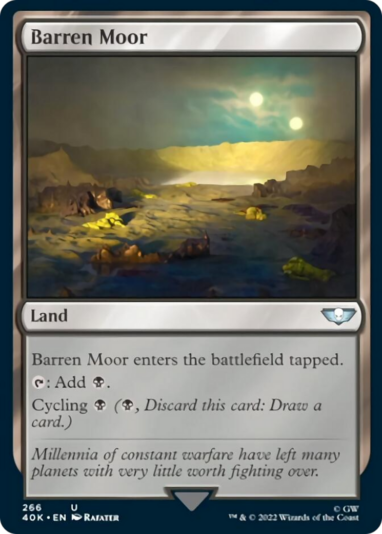 Barren Moor (Surge Foil) [Universes Beyond: Warhammer 40,000] | Black Swamp Games