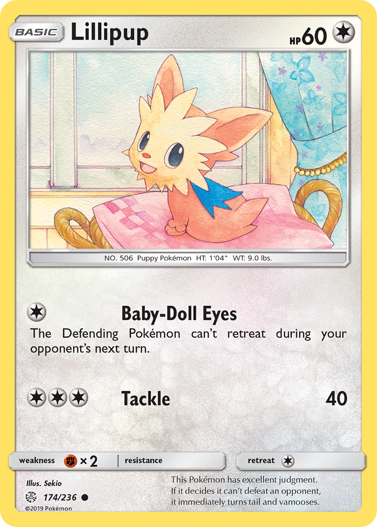 Lillipup (174/236) [Sun & Moon: Cosmic Eclipse] | Black Swamp Games