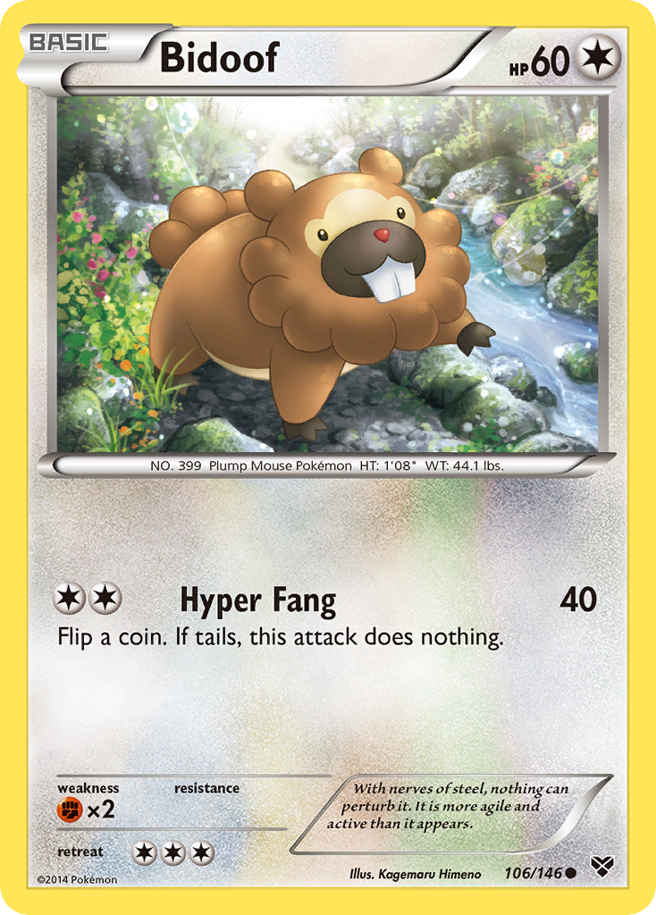 Bidoof (106/146) [XY: Base Set] | Black Swamp Games