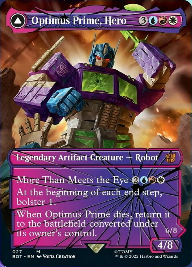 Optimus Prime, Hero // Optimus Prime, Autobot Leader (Shattered Glass) [Universes Beyond: Transformers] | Black Swamp Games