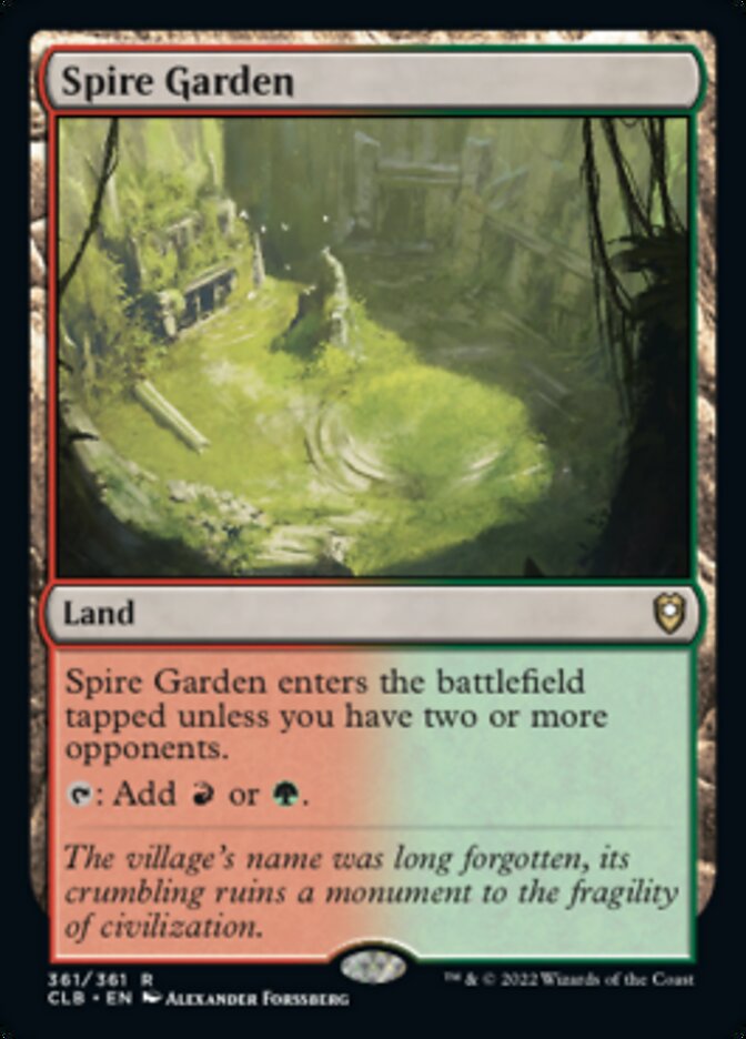 Spire Garden [Commander Legends: Battle for Baldur's Gate] | Black Swamp Games