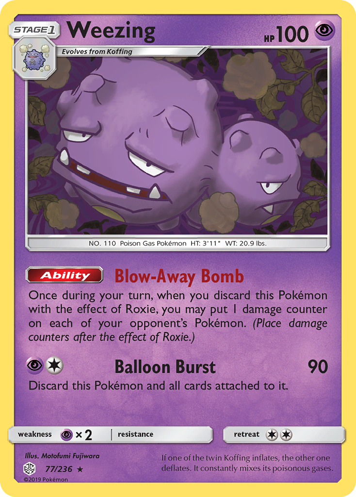 Weezing (77/236) [Sun & Moon: Cosmic Eclipse] | Black Swamp Games