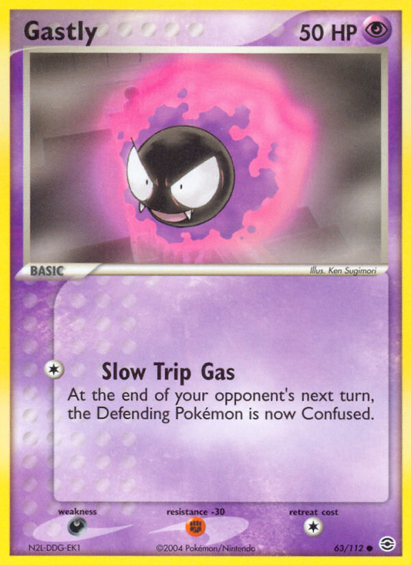 Gastly (63/112) [EX: FireRed & LeafGreen] | Black Swamp Games