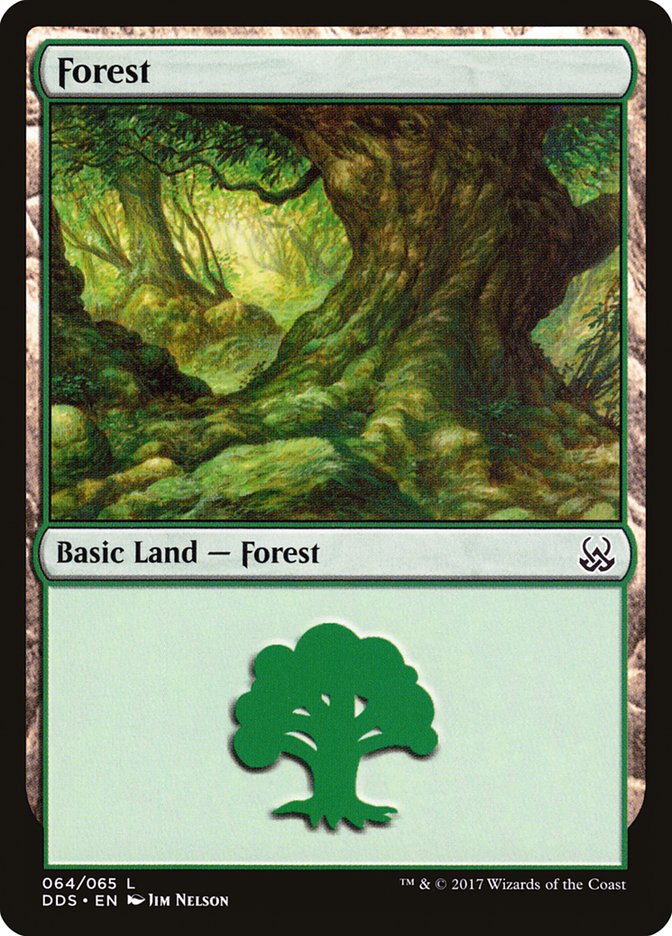 Forest (64) [Duel Decks: Mind vs. Might] | Black Swamp Games