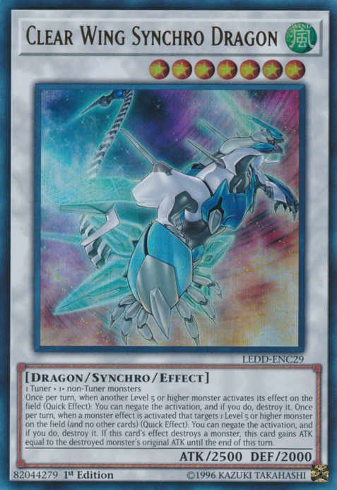 Clear Wing Synchro Dragon [LEDD-ENC29] Ultra Rare | Black Swamp Games