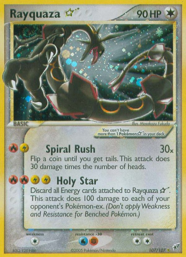 Rayquaza Star (107/107) [EX: Deoxys] | Black Swamp Games