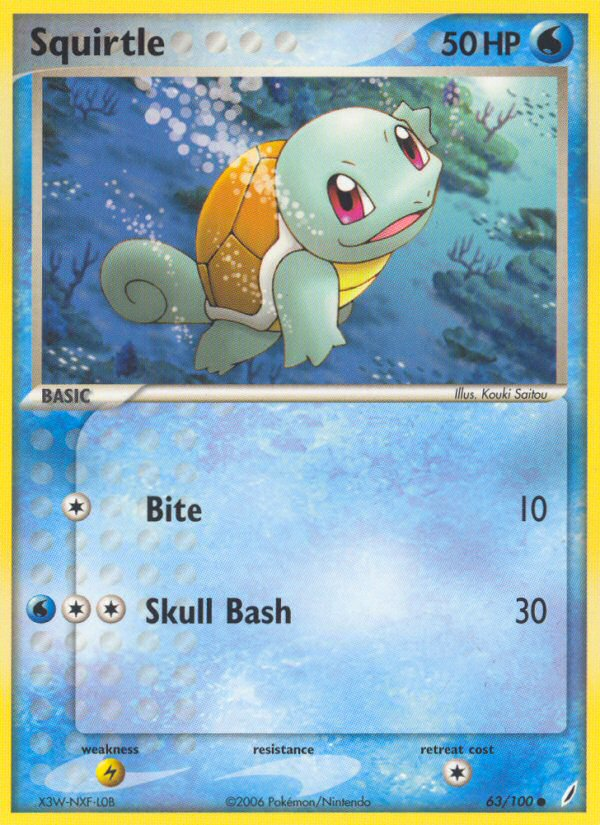 Squirtle (63/100) [EX: Crystal Guardians] | Black Swamp Games