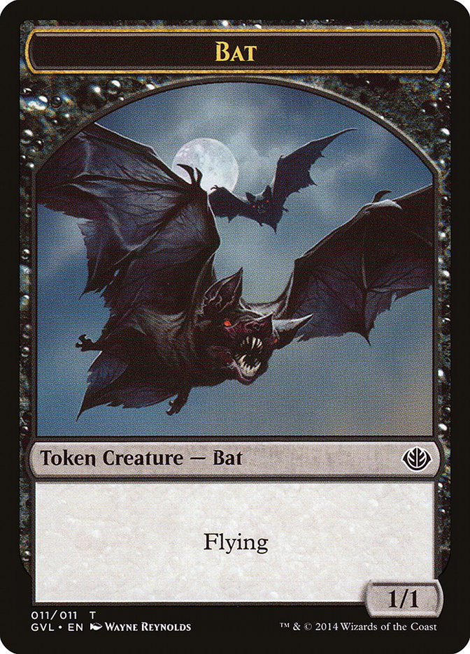 Bat Token (Garruk vs. Liliana) [Duel Decks Anthology Tokens] | Black Swamp Games