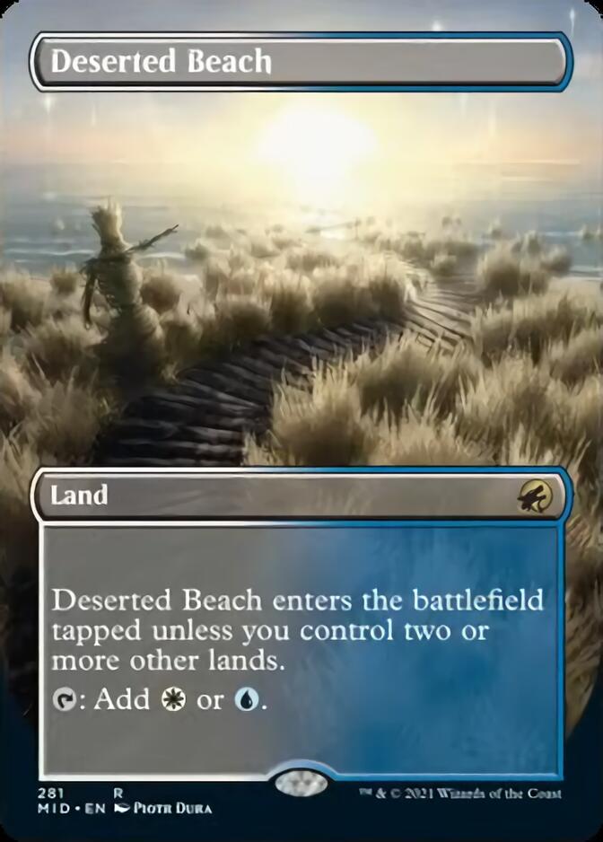 Deserted Beach (Borderless) [Innistrad: Midnight Hunt] | Black Swamp Games