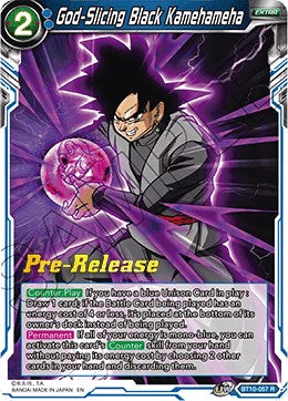 God-Slicing Black Kamehameha (BT10-057) [Rise of the Unison Warrior Prerelease Promos] | Black Swamp Games