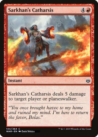 Sarkhan's Catharsis [War of the Spark] | Black Swamp Games