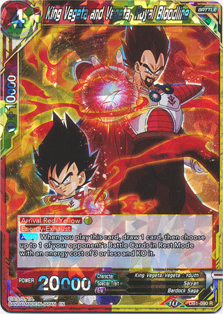 King Vegeta and Vegeta, Royal Bloodline (DB1-090) [Dragon Brawl] | Black Swamp Games