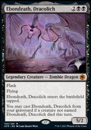 Ebondeath, Dracolich (Promo Pack) [Dungeons & Dragons: Adventures in the Forgotten Realms Promos] | Black Swamp Games