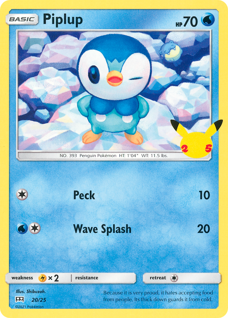 Piplup (20/25) [McDonald's 25th Anniversary] | Black Swamp Games