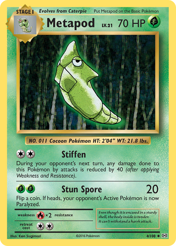 Metapod (4/108) [XY: Evolutions] | Black Swamp Games