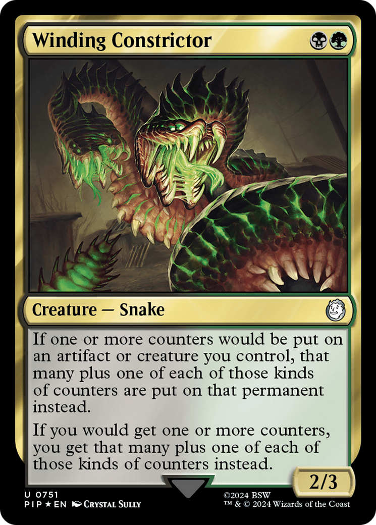Winding Constrictor (Surge Foil) [Fallout] | Black Swamp Games