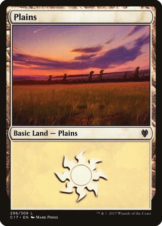 Plains (296) [Commander 2017] | Black Swamp Games