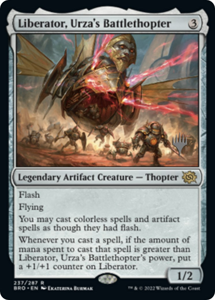 Liberator, Urza's Battlethopter (Promo Pack) [The Brothers' War Promos] | Black Swamp Games