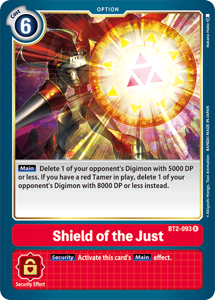 Shield of the Just [BT2-093] [Release Special Booster Ver.1.0] | Black Swamp Games