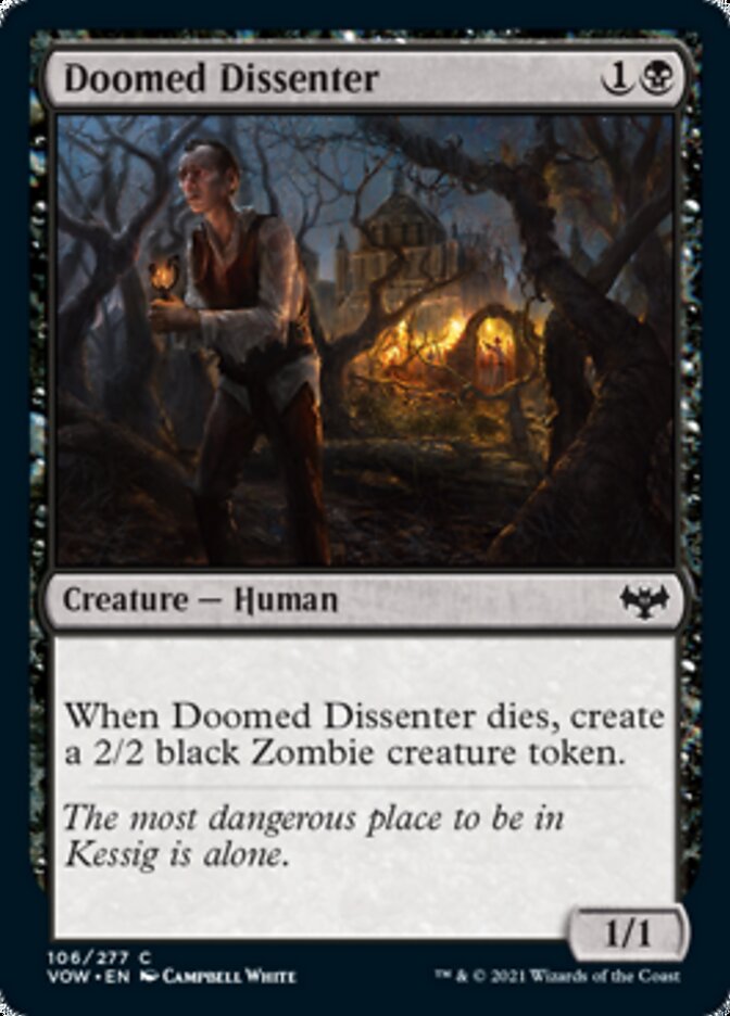 Doomed Dissenter [Innistrad: Crimson Vow] | Black Swamp Games