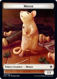 Mouse // Food (16) Double-sided Token [Throne of Eldraine Tokens] | Black Swamp Games