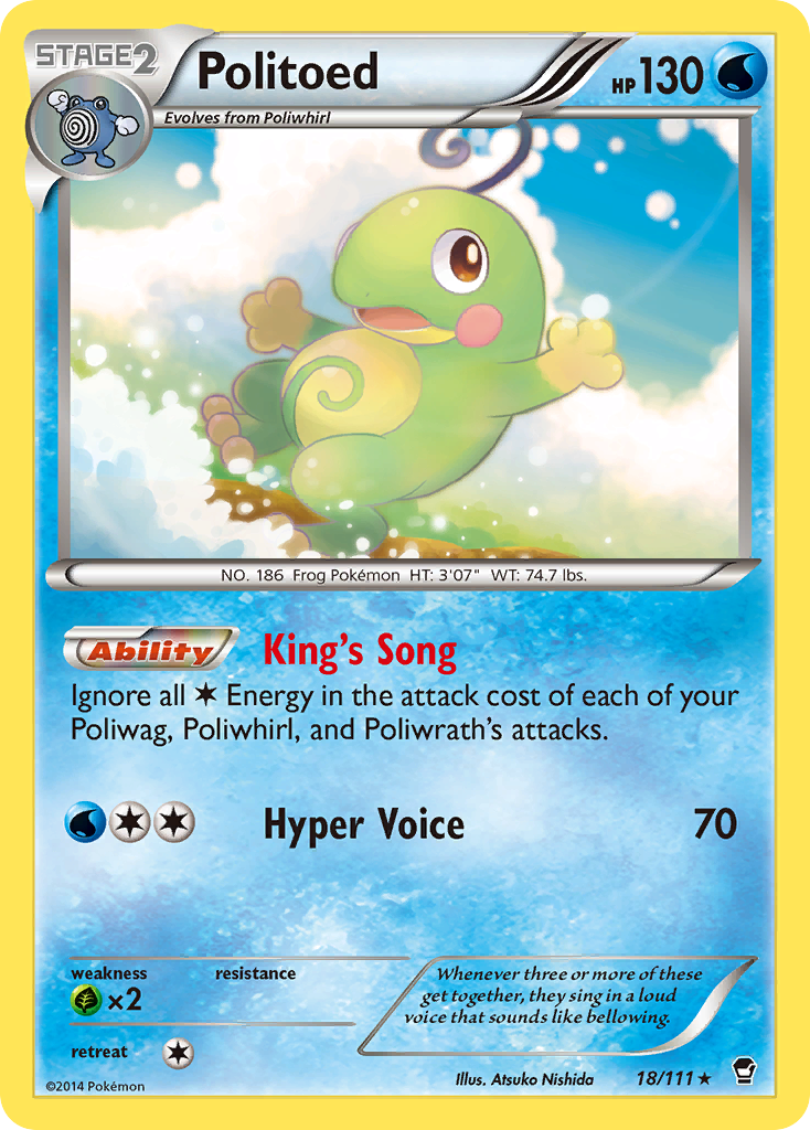 Politoed (18/111) [XY: Furious Fists] | Black Swamp Games