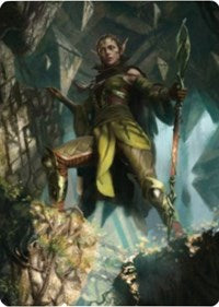 Nissa of Shadowed Boughs 1 Art Card [Zendikar Rising Art Series] | Black Swamp Games